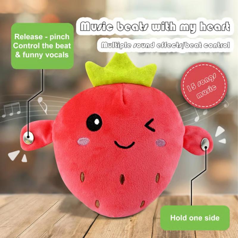 SnugPlay interactive musical plush toy - Banana Carrot Strawberry Pear image 6