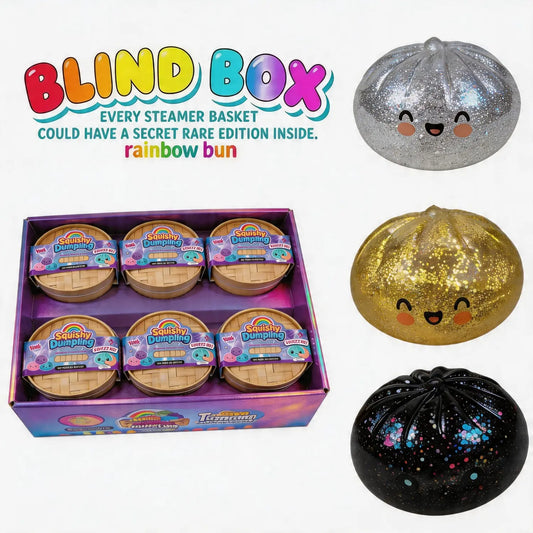 Dumpling Mystery Squishy Toy Box - Random Glitter Color